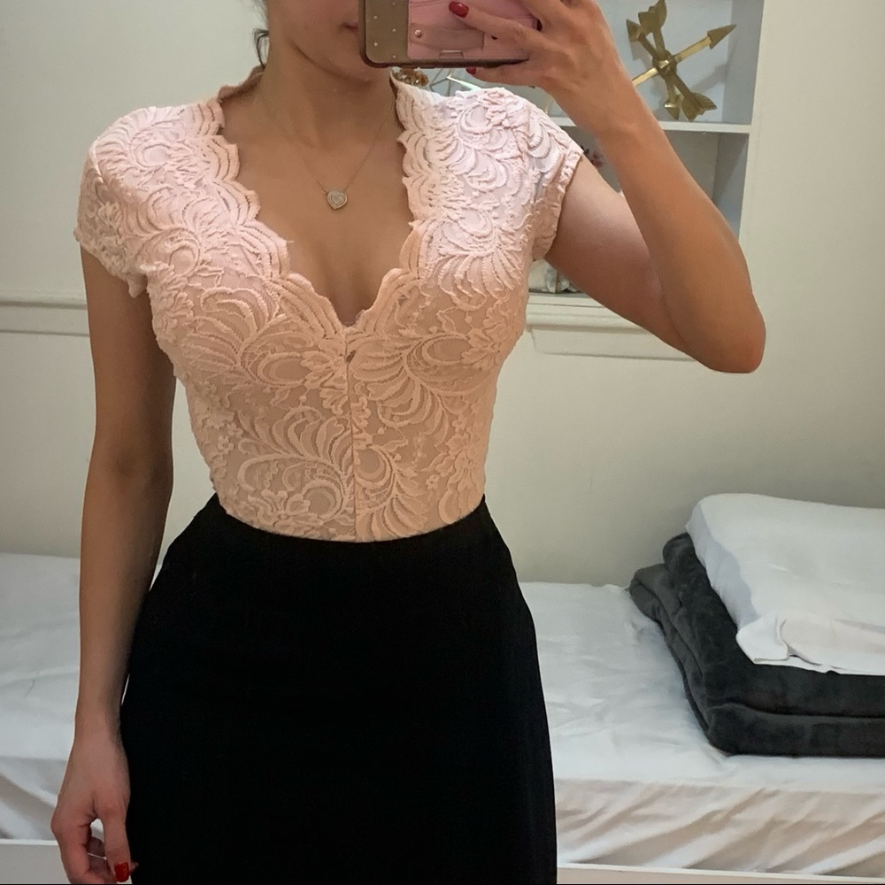 Bebe pink bodysuit